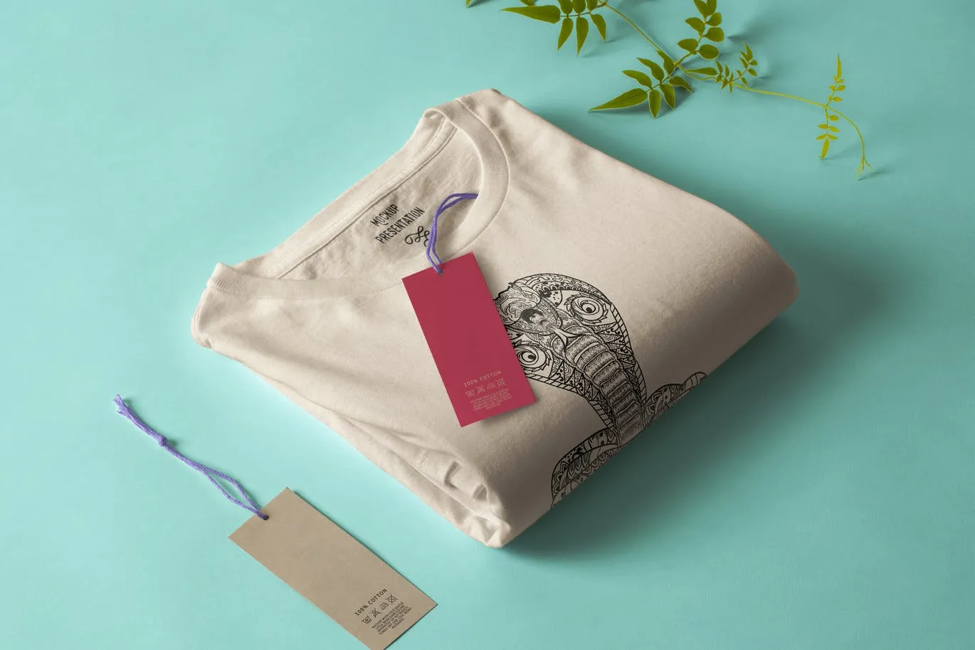 眼镜蛇-曼陀罗花手绘T恤印花图案设计矢量插画素材库精选素材 Cobra Mandala T-shirt Design Vector Illustration插图