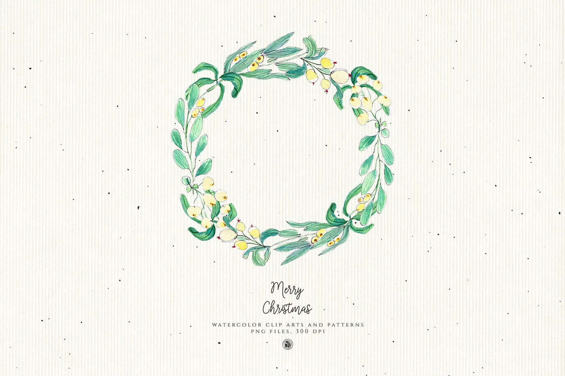 水彩手绘圣诞装饰元素PNG高清图片素材 Christmas Decorations插图(3)