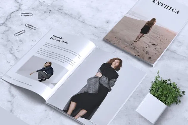 极简主义时尚潮流杂志INDD模板 ENTHICA Fashion Magazine插图(9)