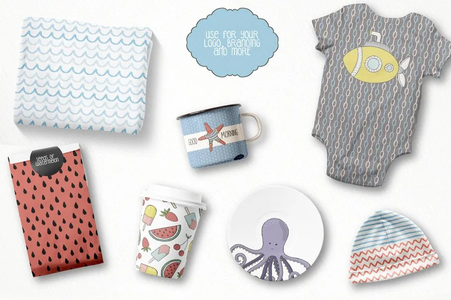 可爱海洋生物手绘插画剪贴画 Cute Sea Collection Pro插图(5)