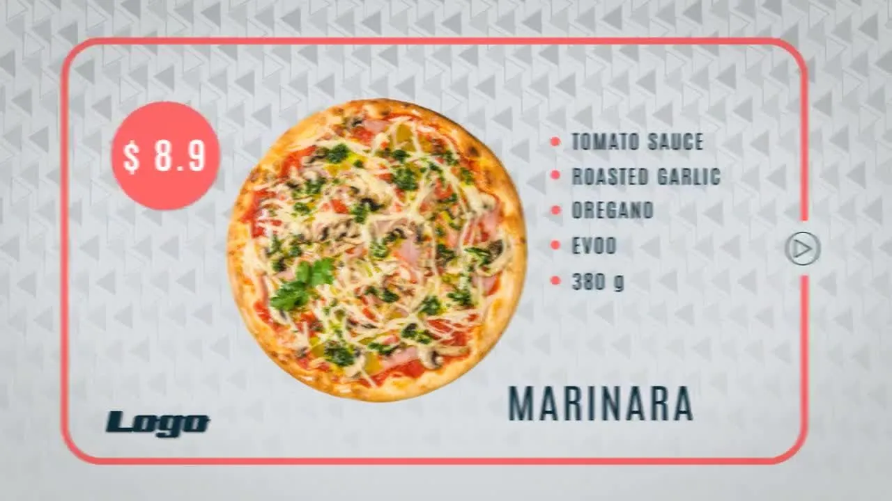 在线餐厅外观时尚像素设计精选AE模板