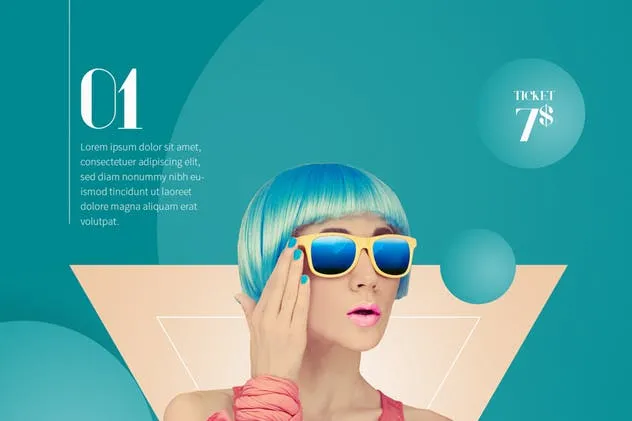 时装周活动宣传海报设计模板 Fashion Week Flyer插图(1)