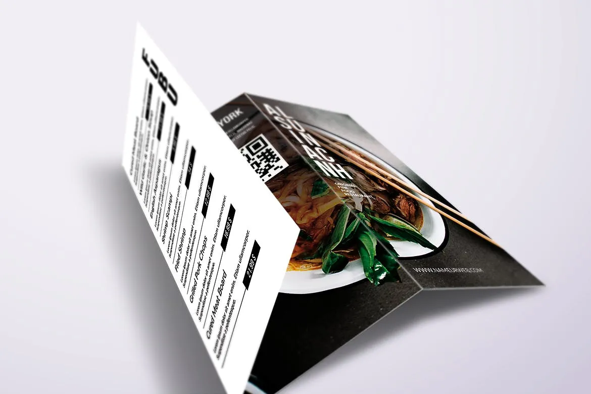 亚洲美食餐馆菜单设计模板合集 Asian Cuisine Elegant Food Menu Bundle插图(8)