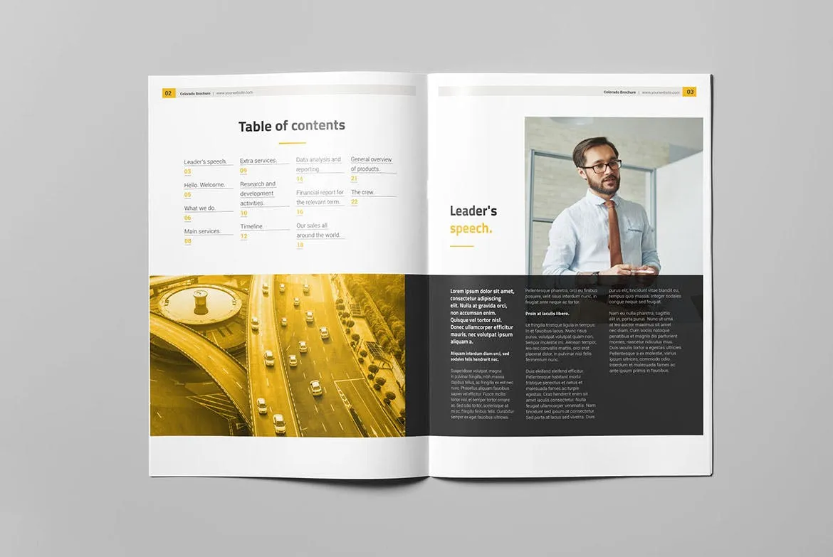商务企业公司宣传竖版画册设计模板 Colorado Brochure插图(1)