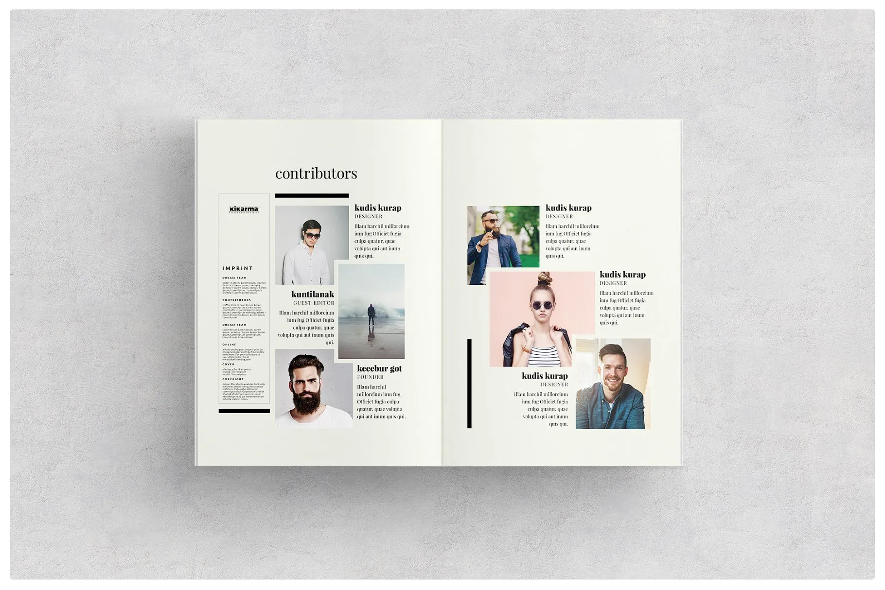 超级名模时尚服饰杂志模板 Magazine插图(2)