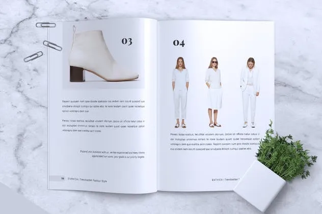 极简主义时尚潮流杂志INDD模板 ENTHICA Fashion Magazine插图(10)