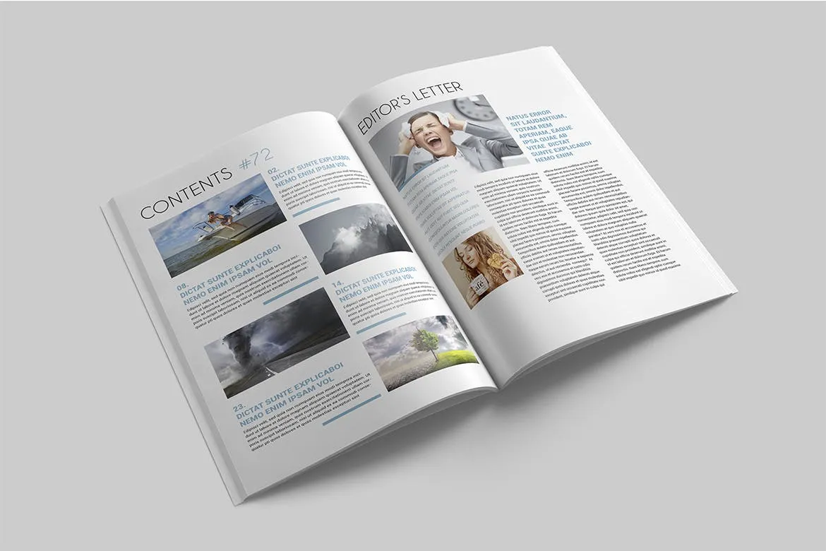 农业/自然/科学主题素材库精选杂志排版设计模板 Magazine Template插图(1)