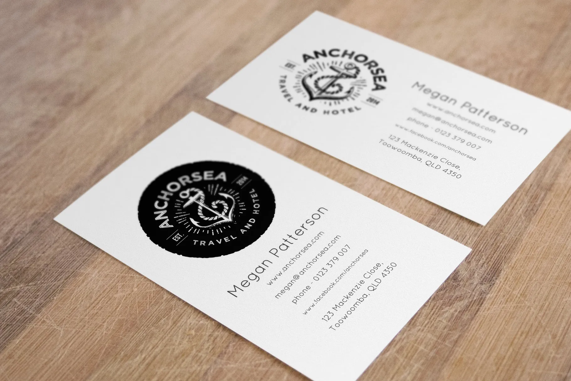 商业名片样机&复古Logo模板 Business card mockup & Vintage Logos插图(3)
