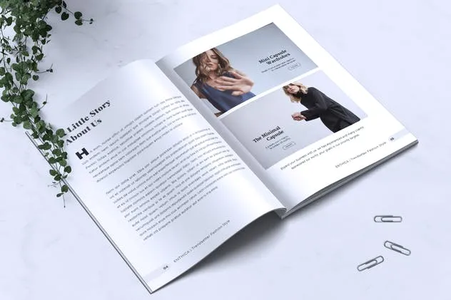 极简主义时尚潮流杂志INDD模板 ENTHICA Fashion Magazine插图(2)