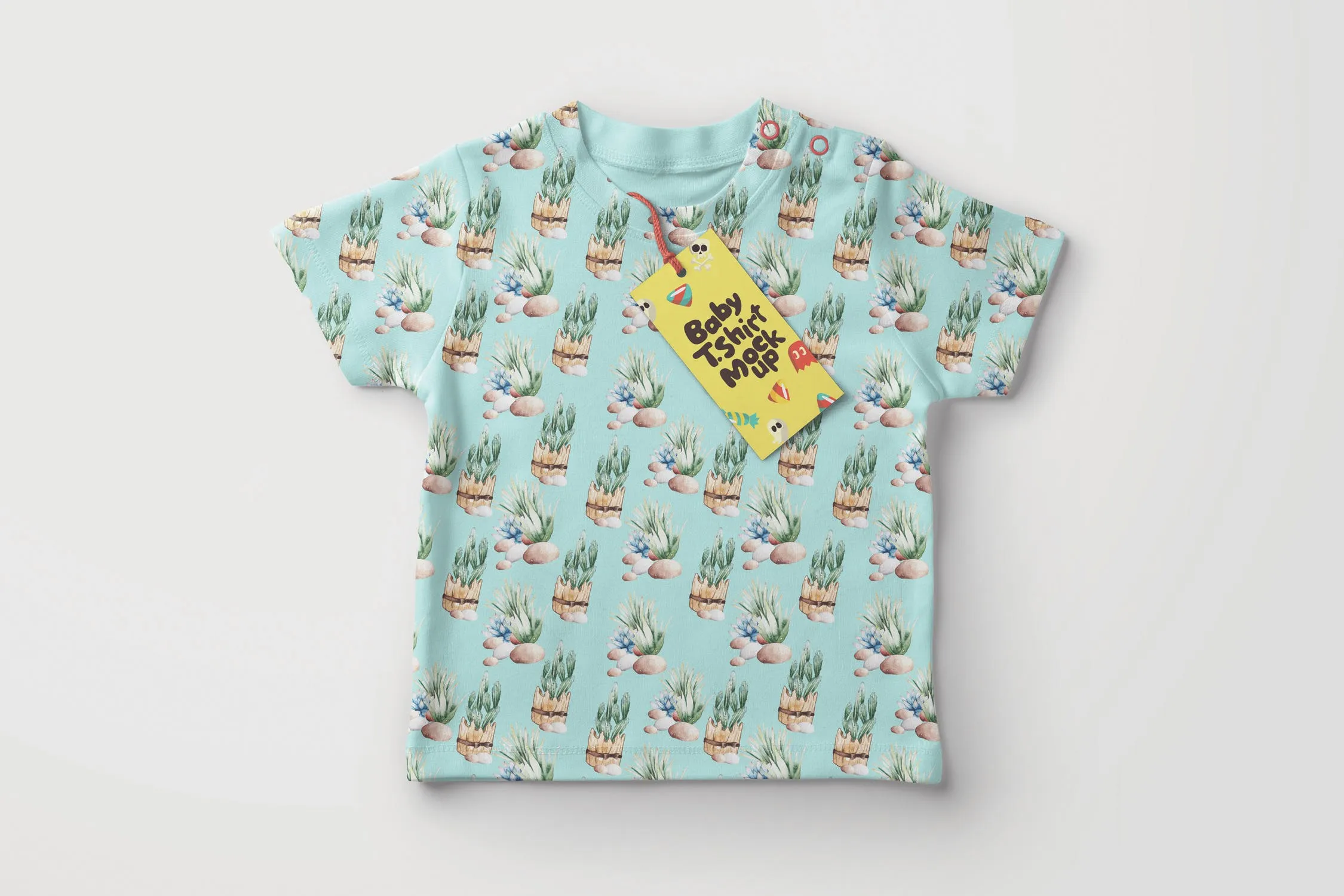 多肉植物水彩手绘图案PNG图片素材 Succulent Terrarium Watercolor插图(2)