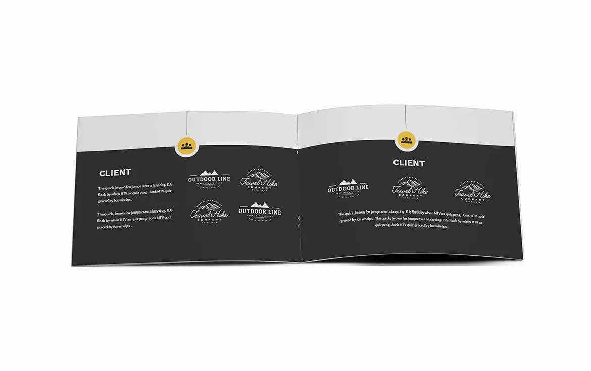 顶尖人才A5横版个人简历画册设计模板 Atery Resume CV A5 Brochure Template插图(10)