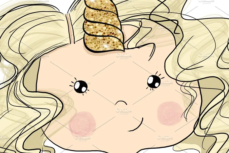 可爱时髦卡通女孩手绘套装 Planner Cute Girls Hand-drawn kit插图(2)