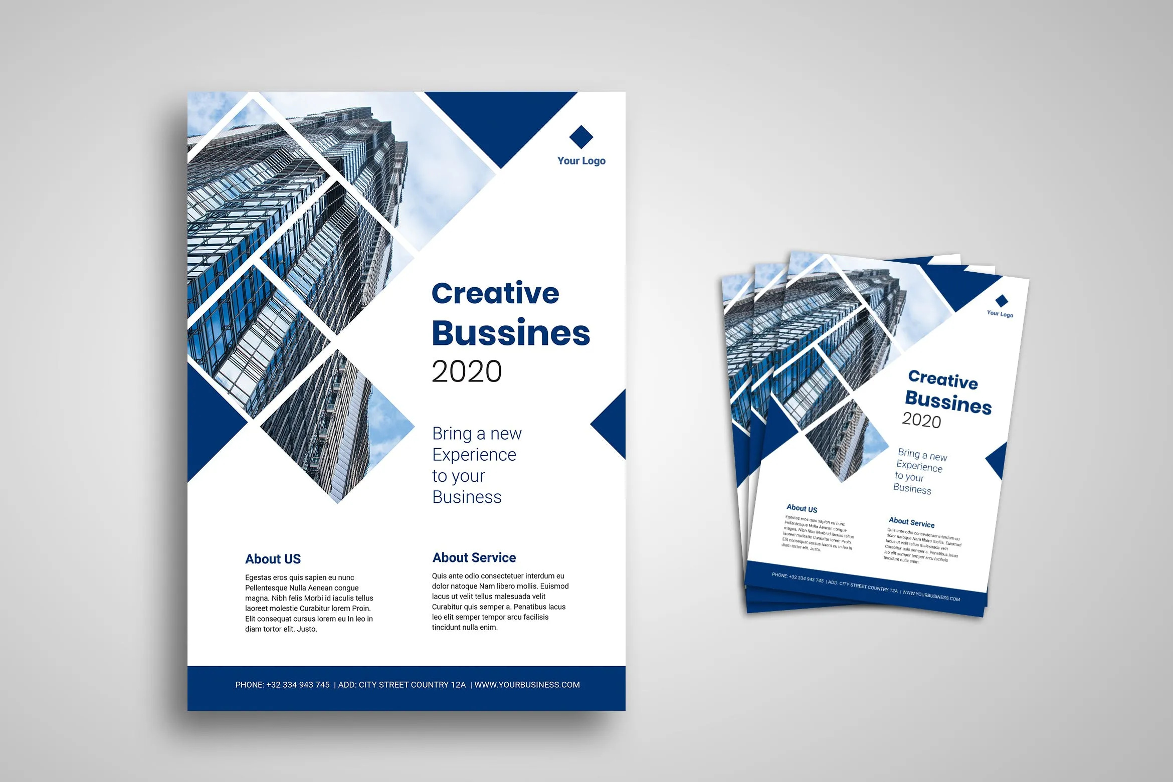 创意商务公司宣传海报传单设计模板 Business Flyer