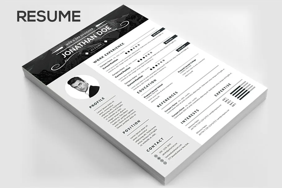 经典介绍信、名片&简历模板合集 Resume Cover Letter & Business card插图(1)