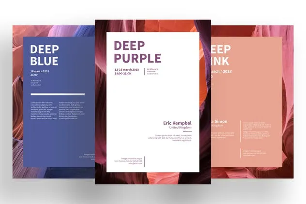 活动/演讲/大会宣传海报设计模板 Event Poster Template插图(5)