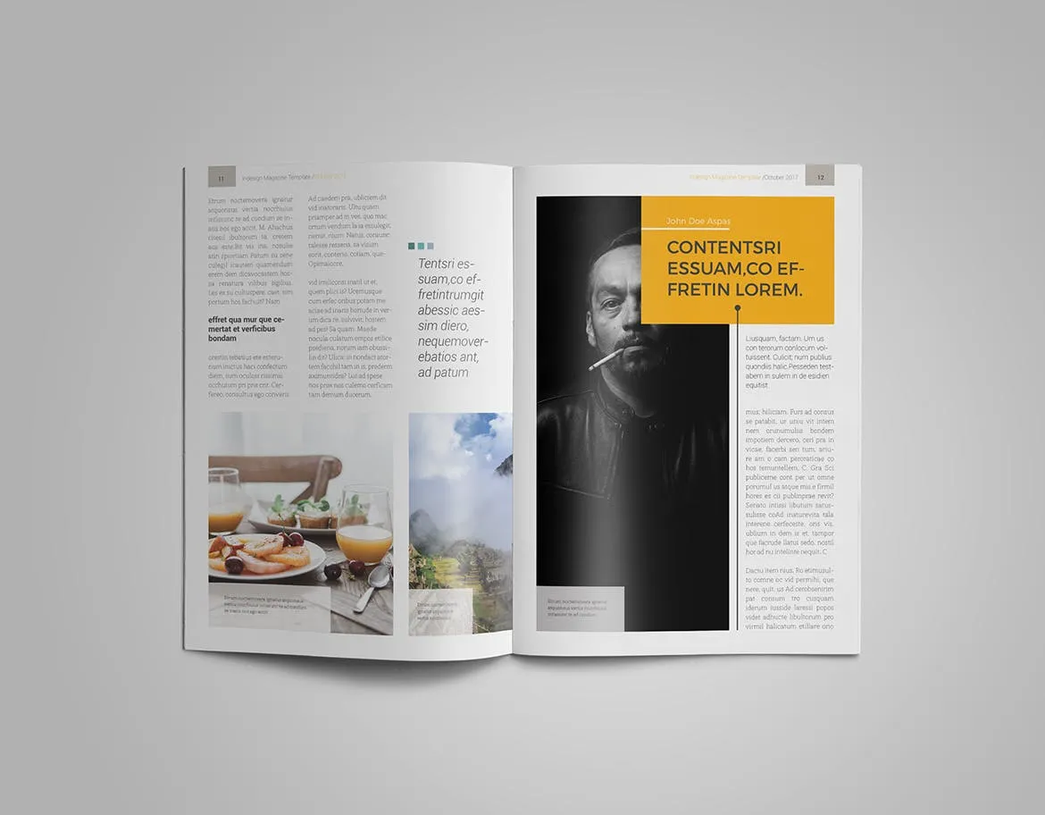 女性时尚主题素材库精选杂志版式设计InDesign模板 InDesign Magazine Template插图(6)