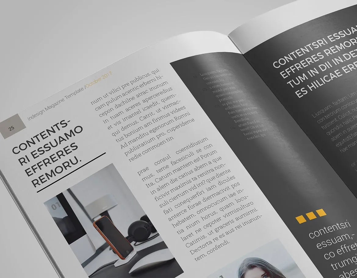 女性时尚主题素材库精选杂志版式设计InDesign模板 InDesign Magazine Template插图(11)