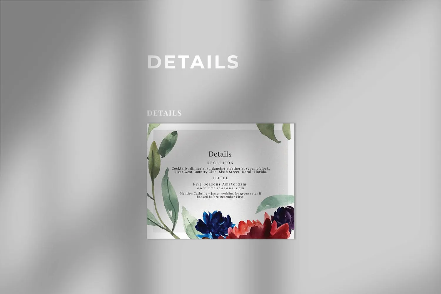 水彩手绘花环装饰婚礼主题设计素材包 Watercolor Floral Wedding Suite插图(4)