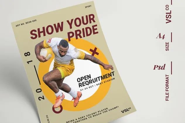 体育运动赛事活动海报设计模板 Sport Poster插图(1)