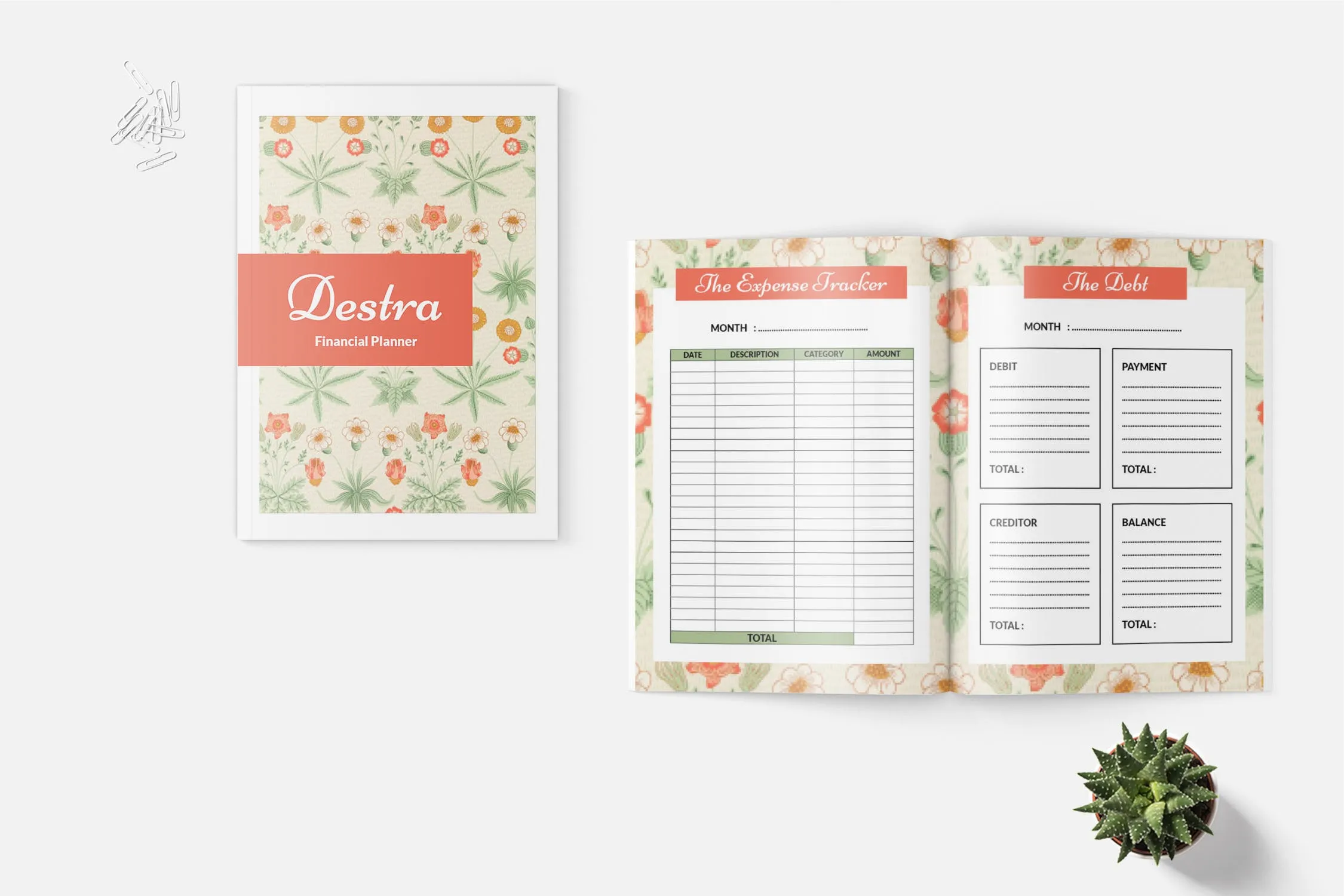 个人账本手账本设计模板 Finance Planner Book插图(3)