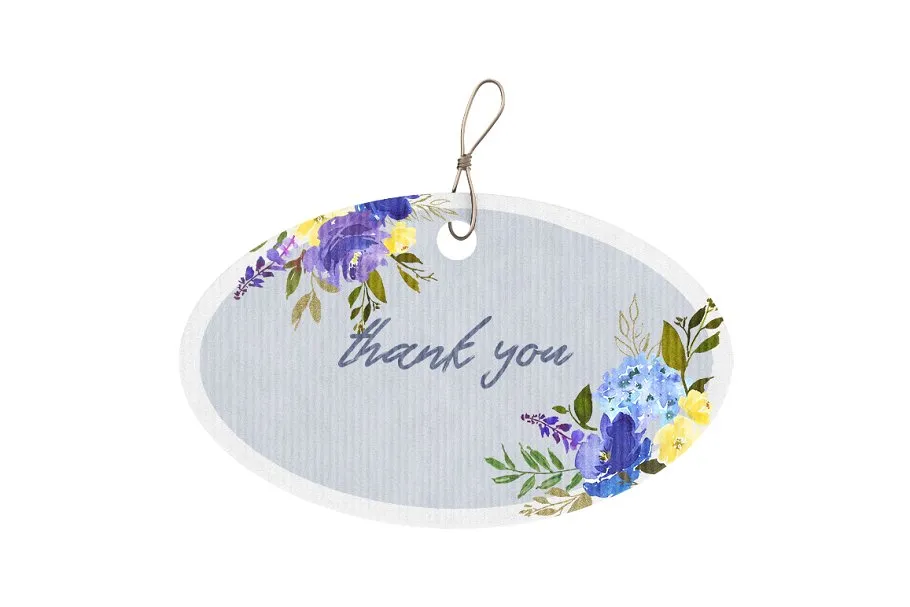 皇家蓝色水彩花卉剪贴画 Royal Blue Watercolor Floral Clipart插图(7)