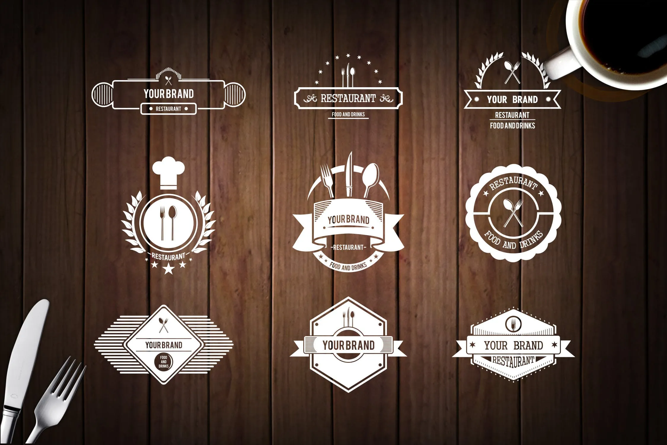 餐厅餐馆品牌Logo设计模板 Restaurant Logo插图