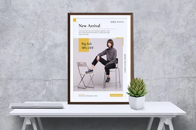 时尚服饰品牌故事海报设计模板 NIRVANA Fashion Store Flyer插图(5)