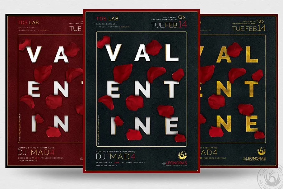 10款经典的情人节海报模板下载 [PSD]插图(2)